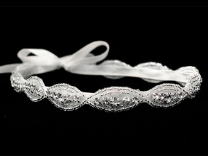 Rhinestone ribbon headband