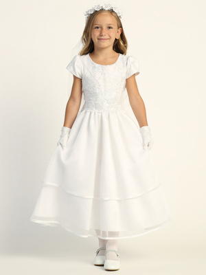 Embroidered tulle with sequins