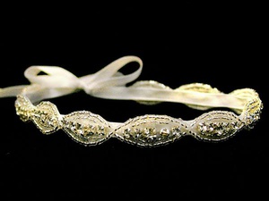 Rhinestone ribbon headband